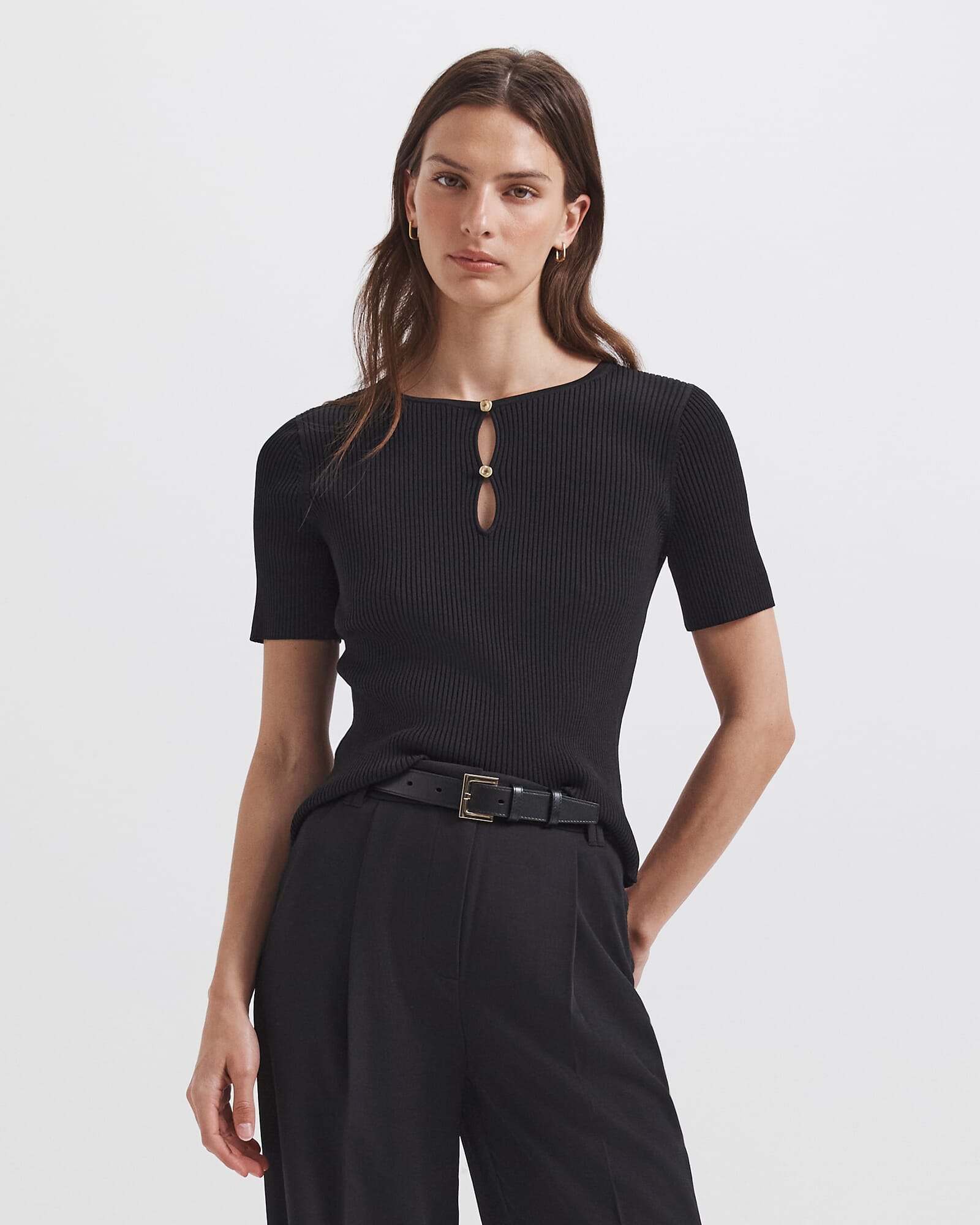 Vicky Keyhole Rib Knit