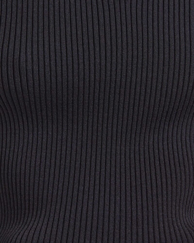 Vicky Keyhole Rib Knit in BLACK