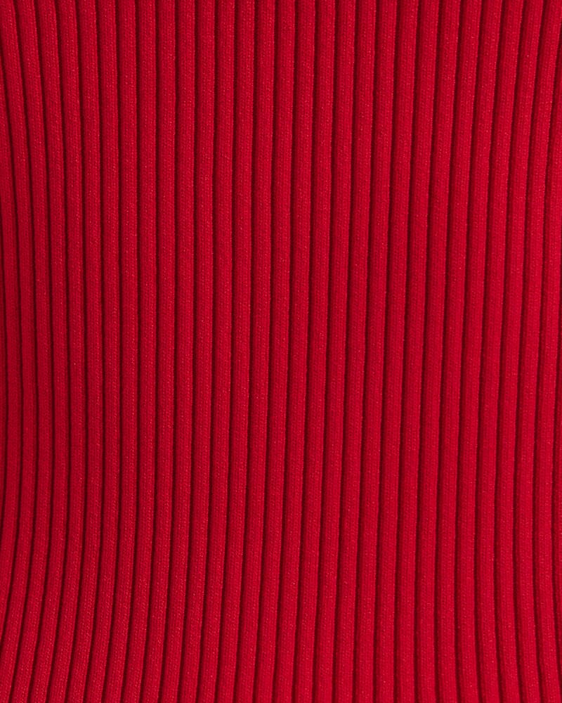 Vicky Keyhole Rib Knit in CRIMSON