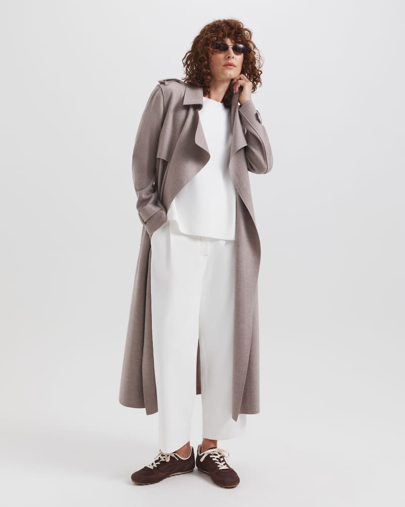 Ruby Milano Oversize Knit Top in ALABASTER