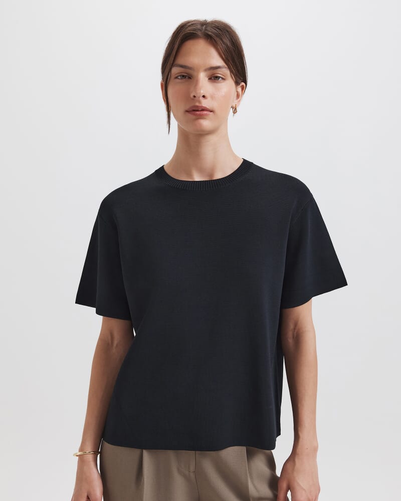 Ruby Milano Oversize Tee in BLACK