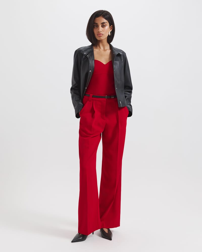 Mia Milano Bodysuit in CRIMSON
