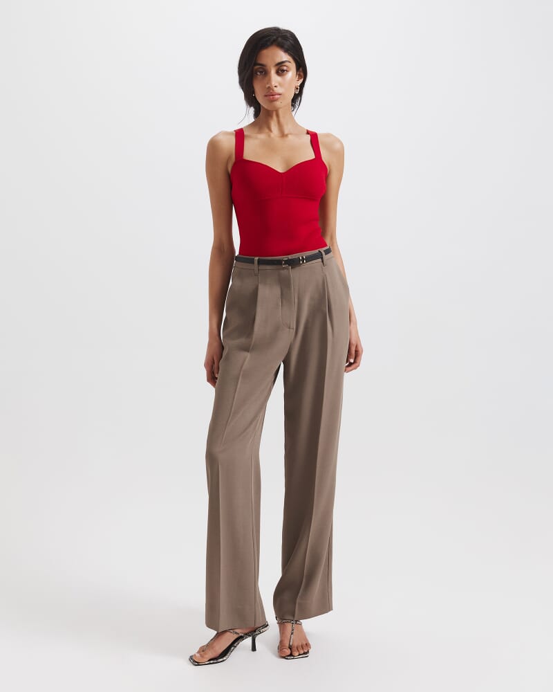 Mia Milano Bodysuit in CRIMSON