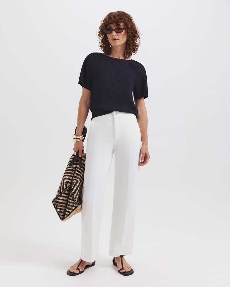 Mariya Sparkling Knit Top in MIDNIGHT