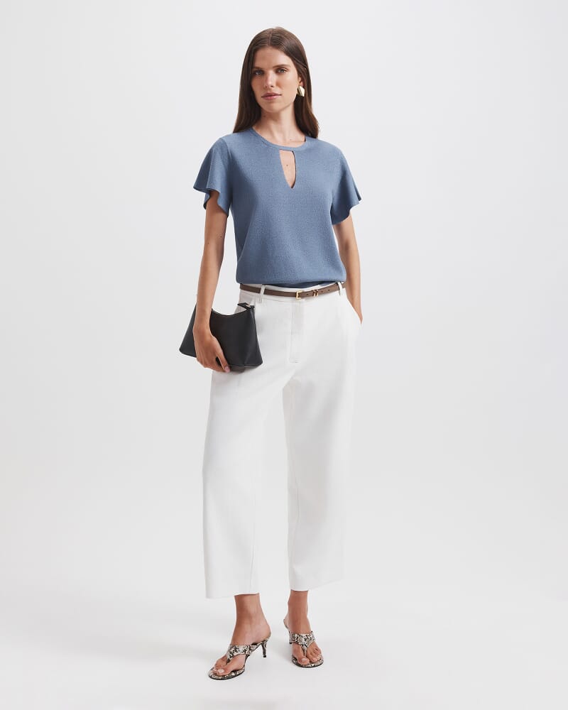 Mariya Sparkling Knit Top in MOONLIGHT