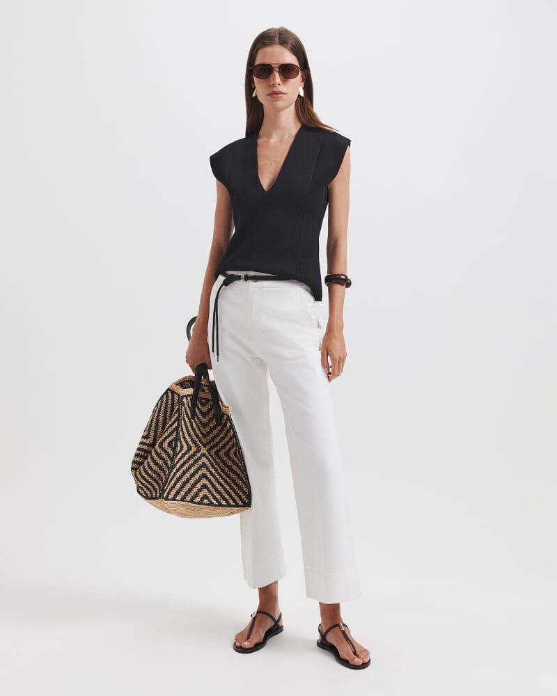 Mia Milano Panel Top in BLACK