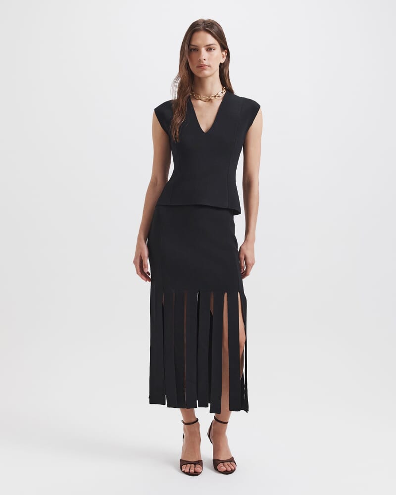 Mia Milano Panel Top in BLACK