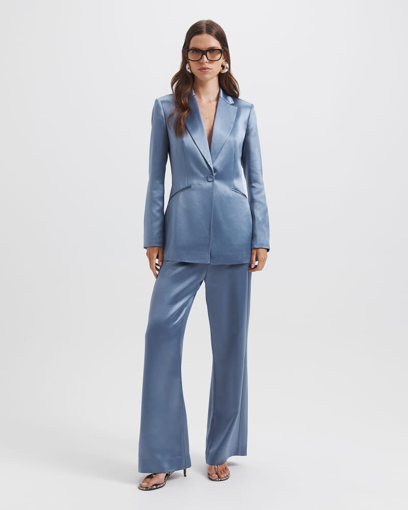 Sallee Satin Pull On Pant in MOONLIGHT