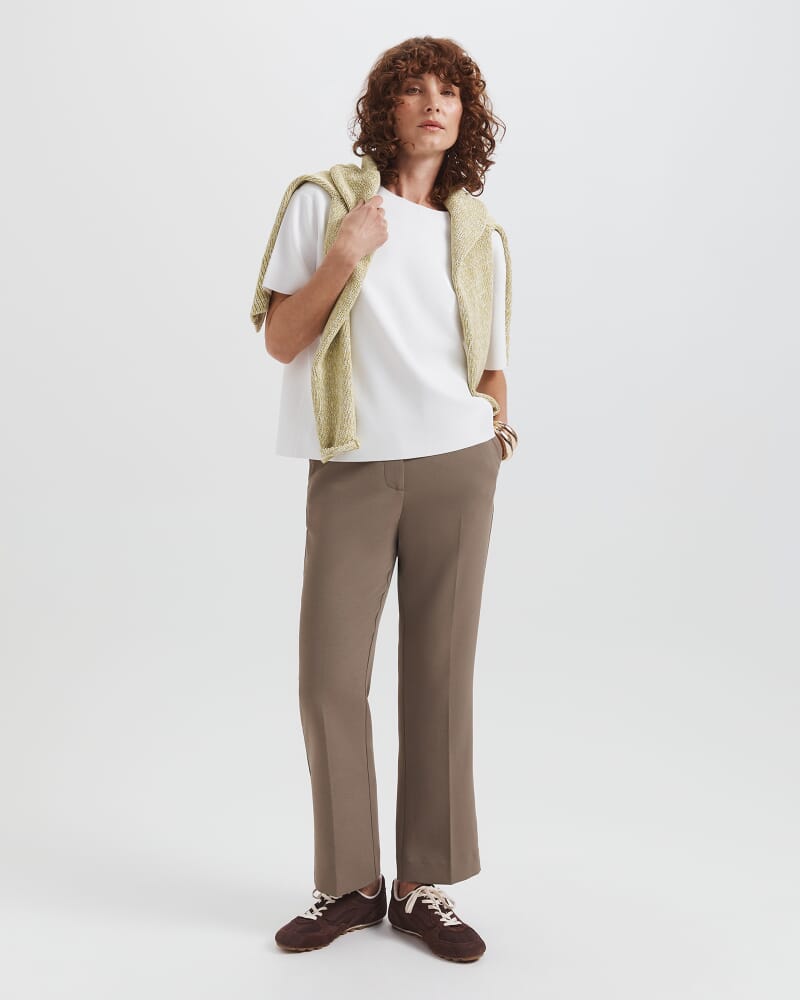 Dharma Stitch Cropped Pant in SABLE