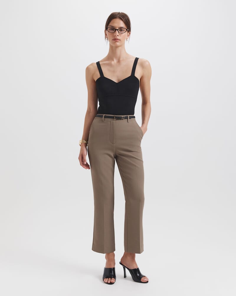 Dharma Stitch Cropped Pant in SABLE