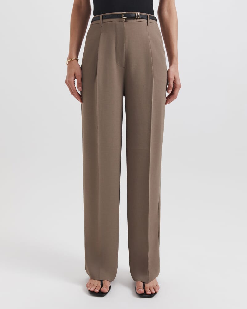 Dharma Stitch Pleat Pant in SABLE