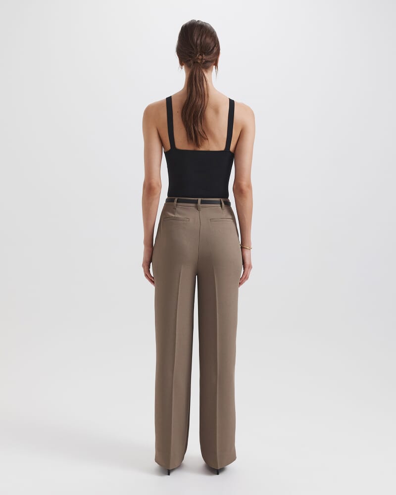 Dharma Stitch Pleat Pant in SABLE