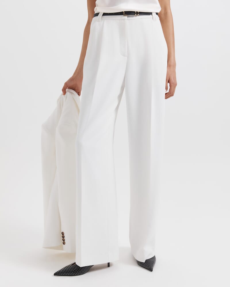 Dharma Pleat Front Pant in ALABASTER