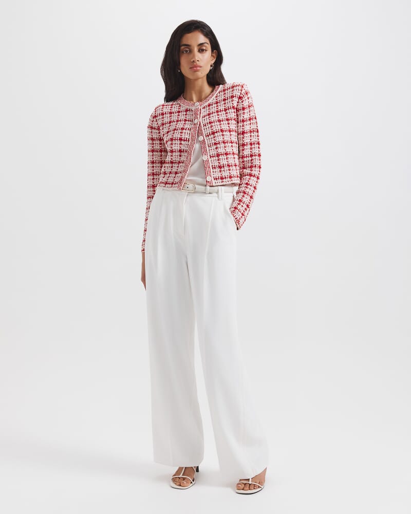 Dharma Pleat Front Pant in ALABASTER