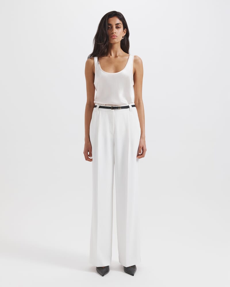 Dharma Pleat Front Pant in ALABASTER