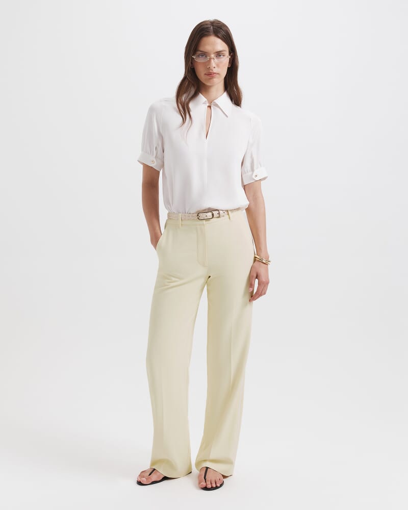 Dharma Tailored Wide Leg Pant in BUTTER