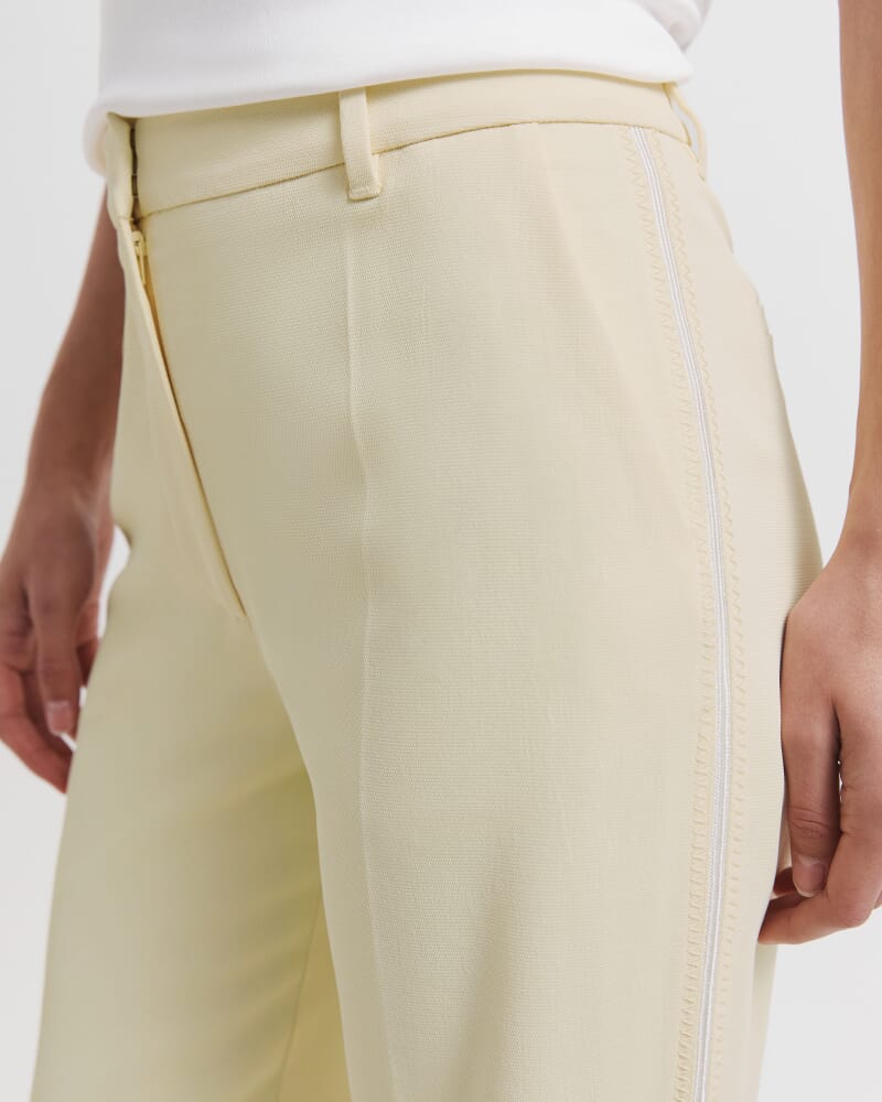 Dharma Tailored Wide Leg Pant in BUTTER