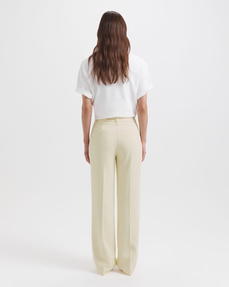 Dharma Tailored Wide Leg Pant in BUTTER