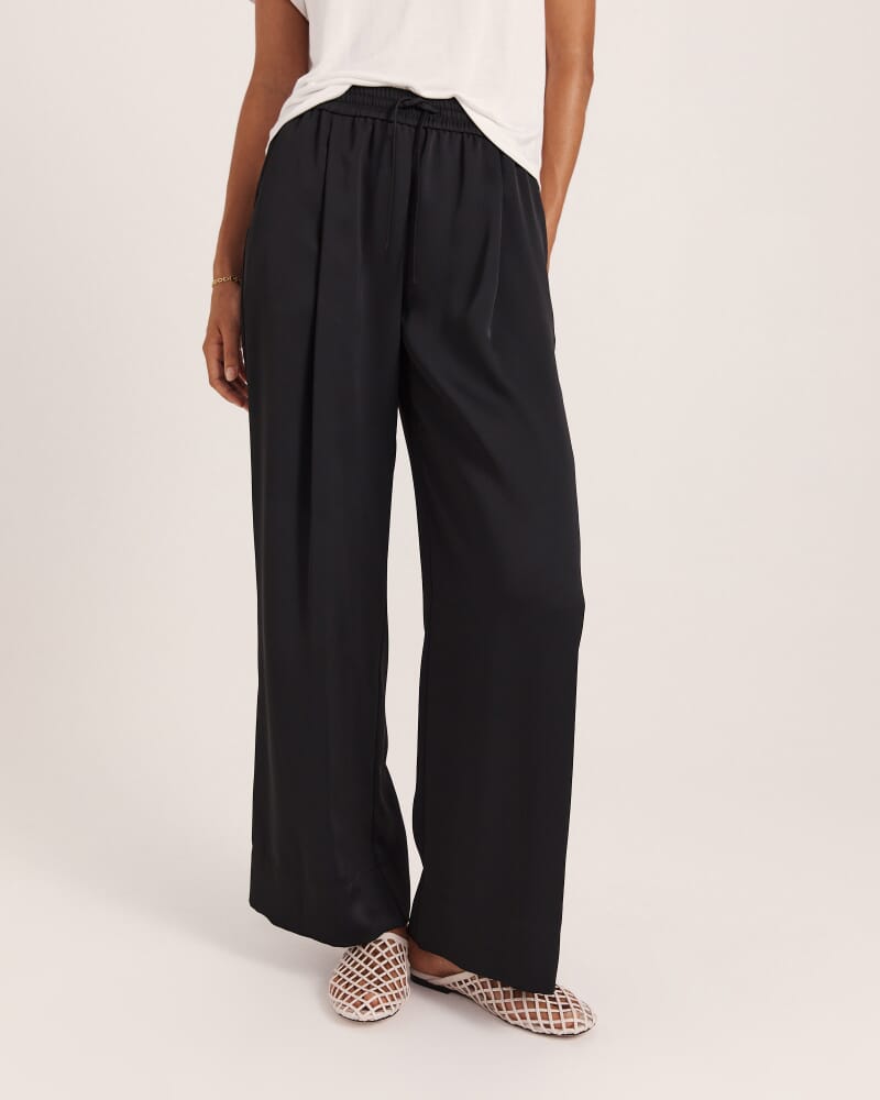 Tina Twill Pull On Pant in BLACK