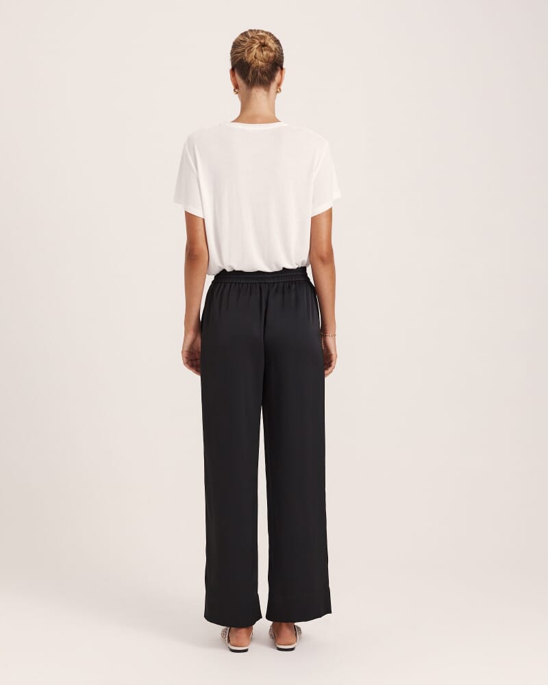 Tina Twill Pull On Pant in BLACK