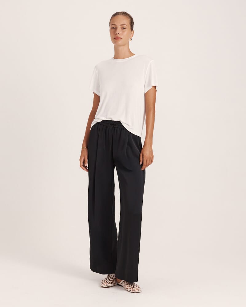 Tina Twill Pull On Pant in BLACK