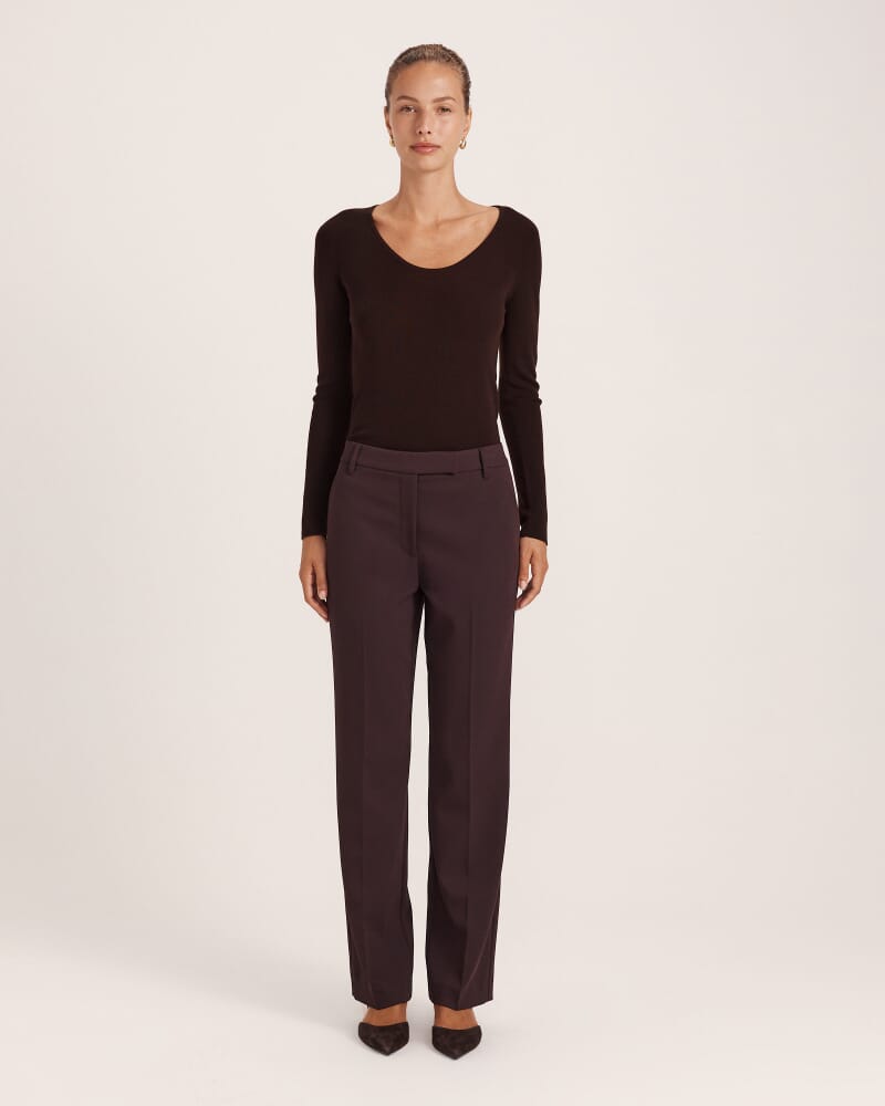 Dharma Straight Leg Pant in CAROB
