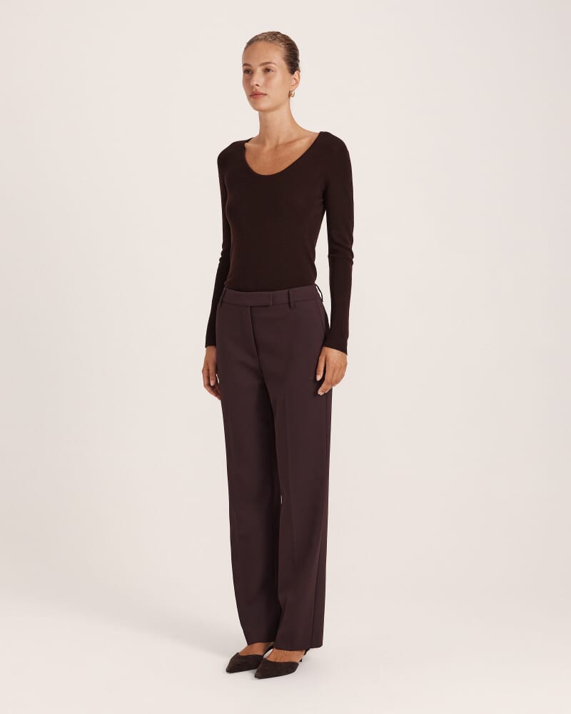 Dharma Straight Leg Pant in CAROB