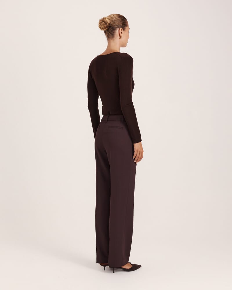 Dharma Straight Leg Pant in CAROB