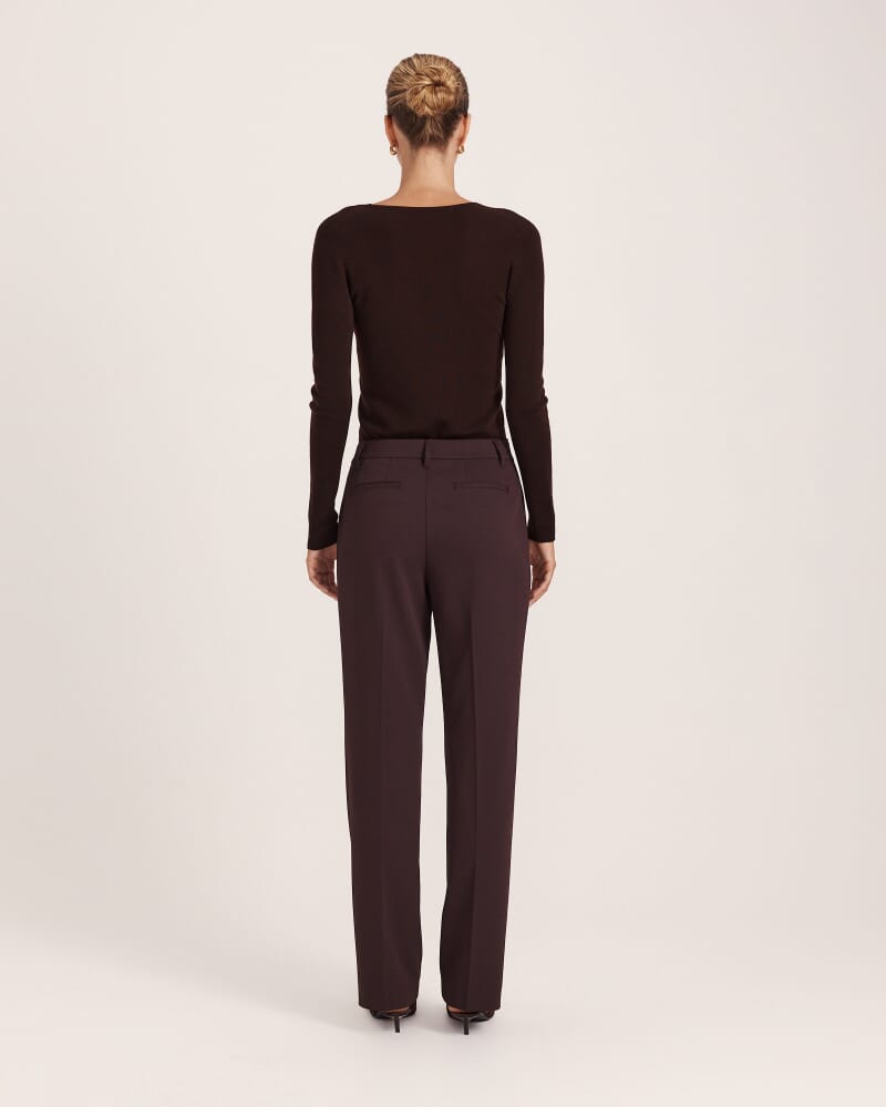 Dharma Straight Leg Pant in CAROB