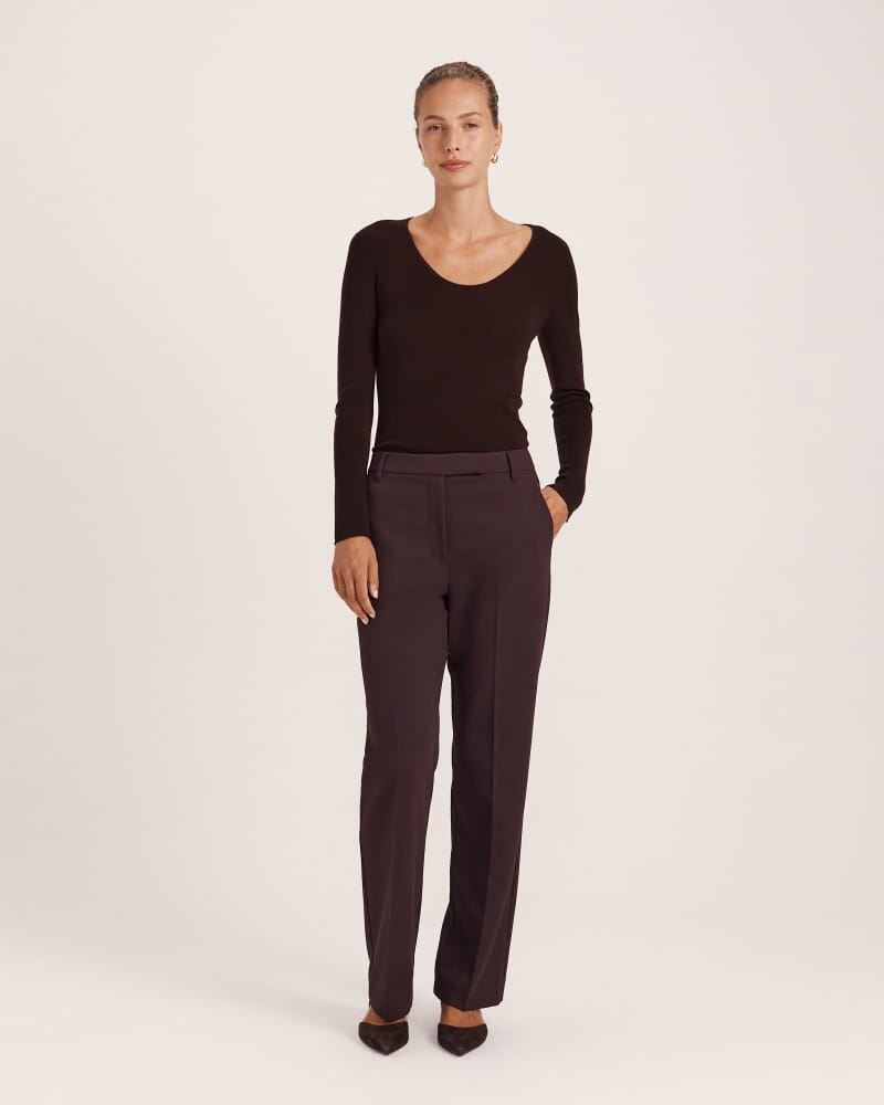 Dharma Straight Leg Pant in CAROB