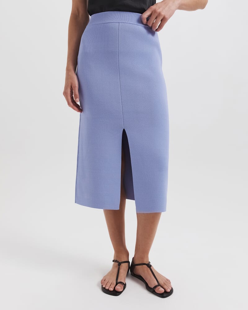 Mia Milano Midi Skirt in COVE BLUE
