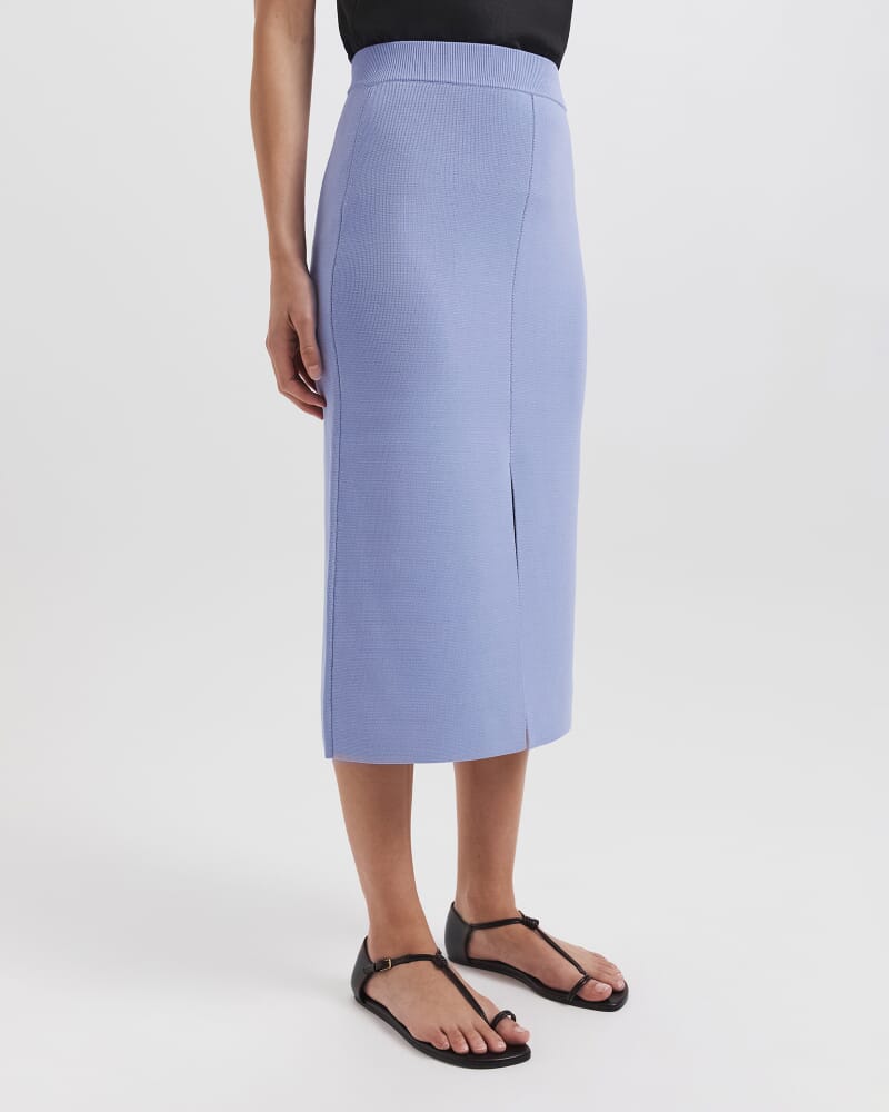Mia Milano Midi Skirt in COVE BLUE