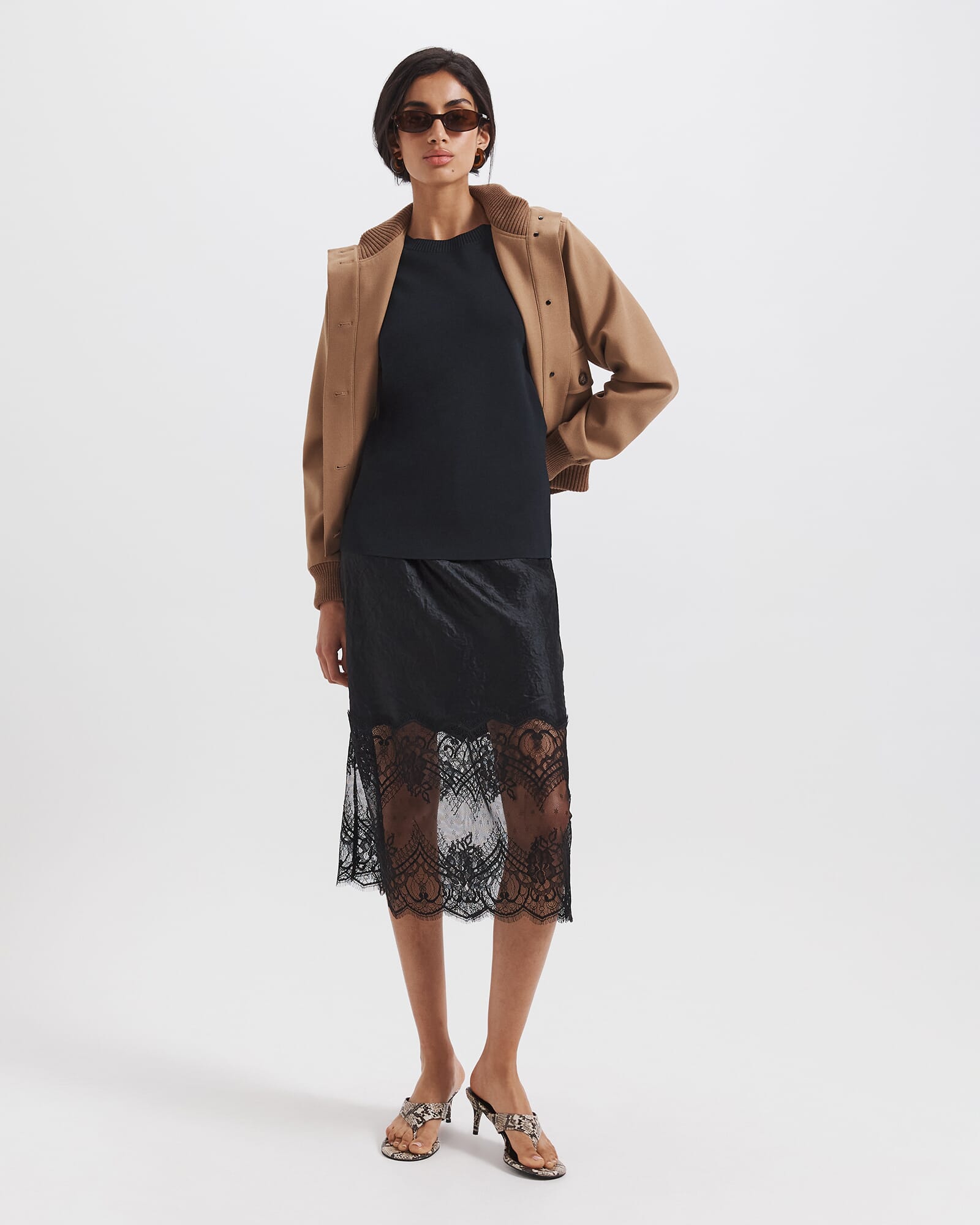 Ivana Lace Midi Skirt