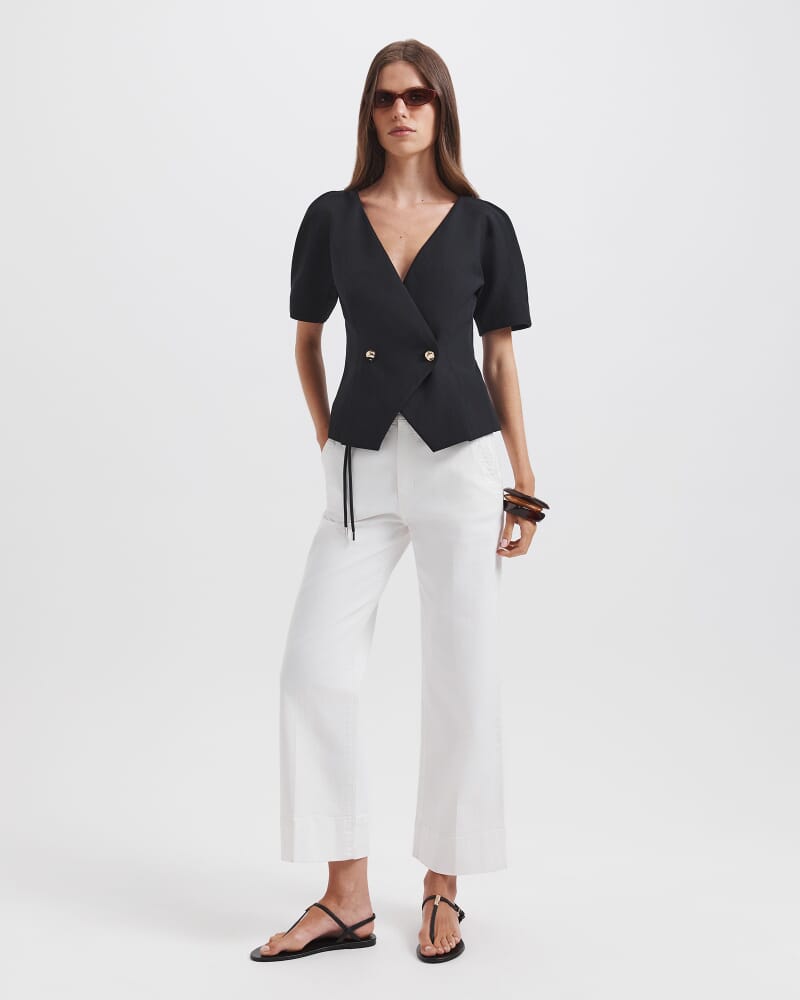 Dharma Short Sleeve Jacket in BLACK