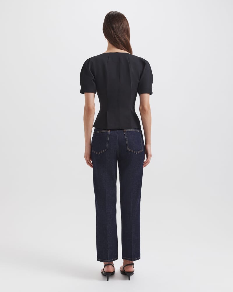 Dharma Short Sleeve Jacket in BLACK