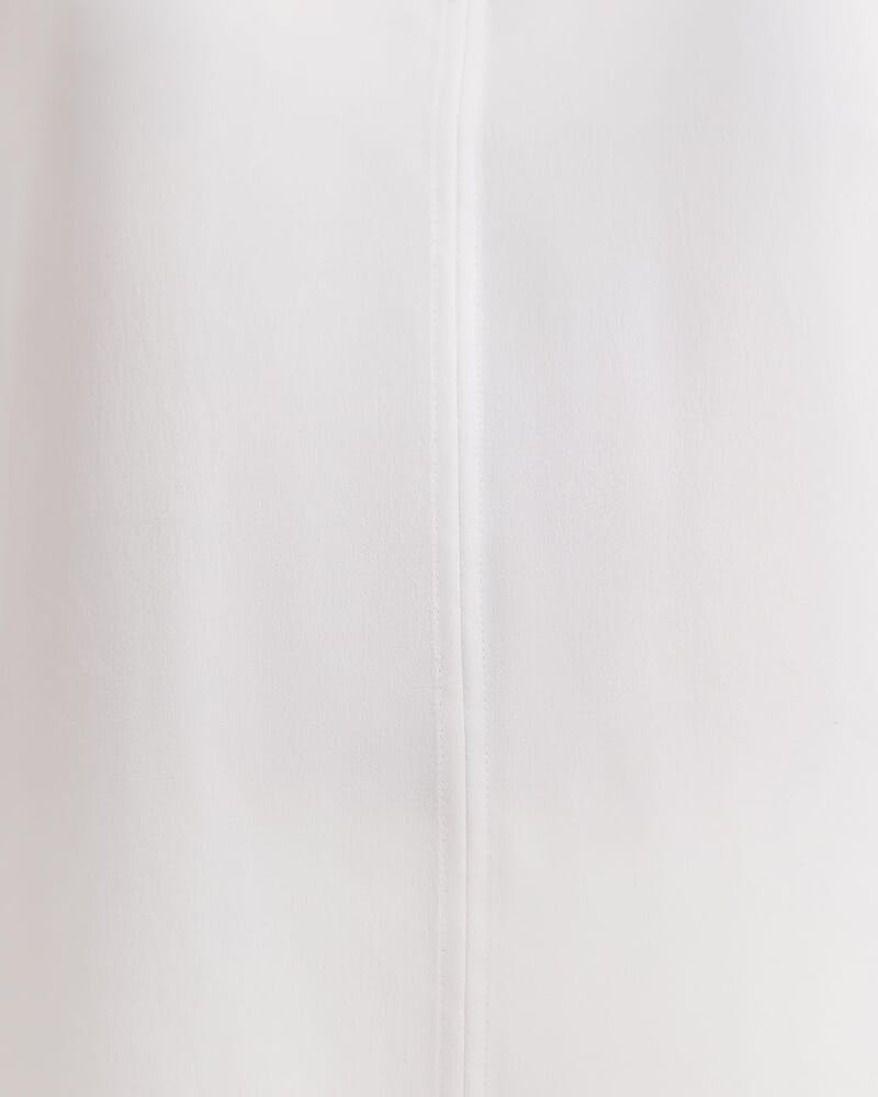 Sadie Silk Short Sleeve Blouse in OFF WHITE