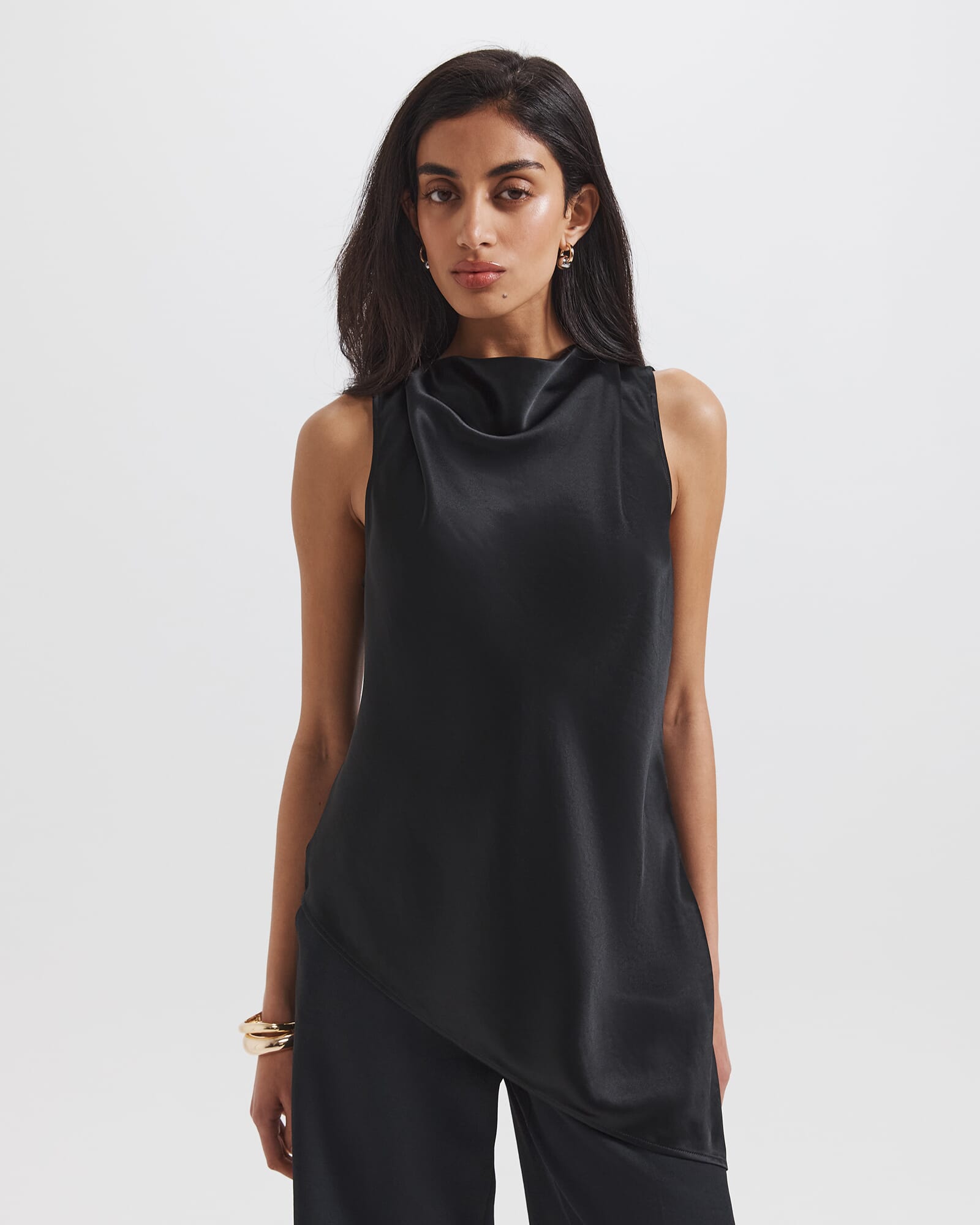 Sallee Asymmetric Tunic Top