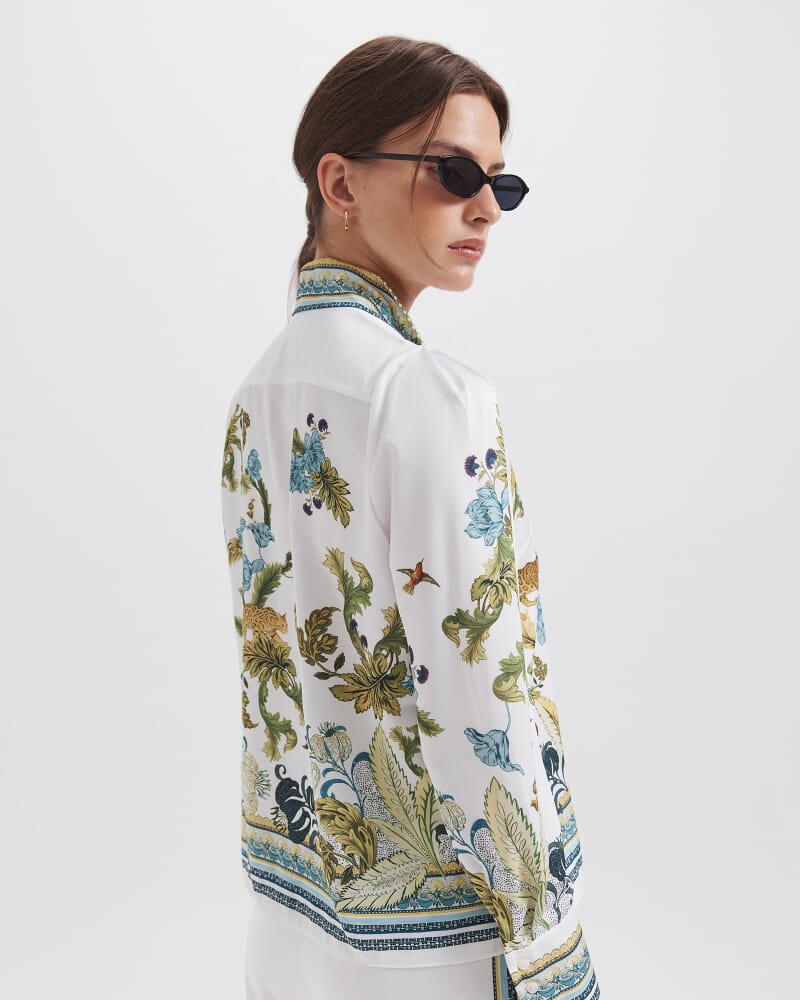 Liora Tie Neck Blouse in MULTI