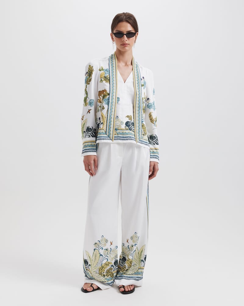 Liora Tie Neck Blouse in MULTI