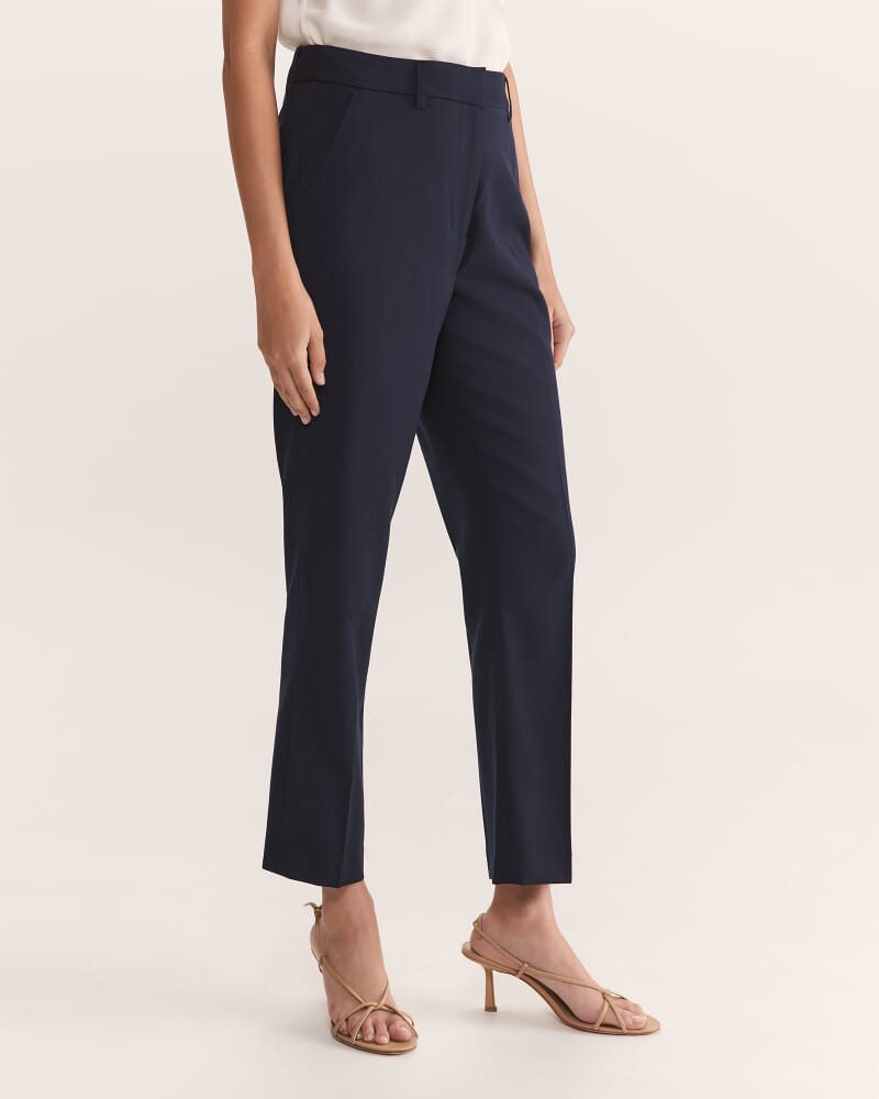 Celeste Wool Tapered Suit Pant in FRENCH NAVY