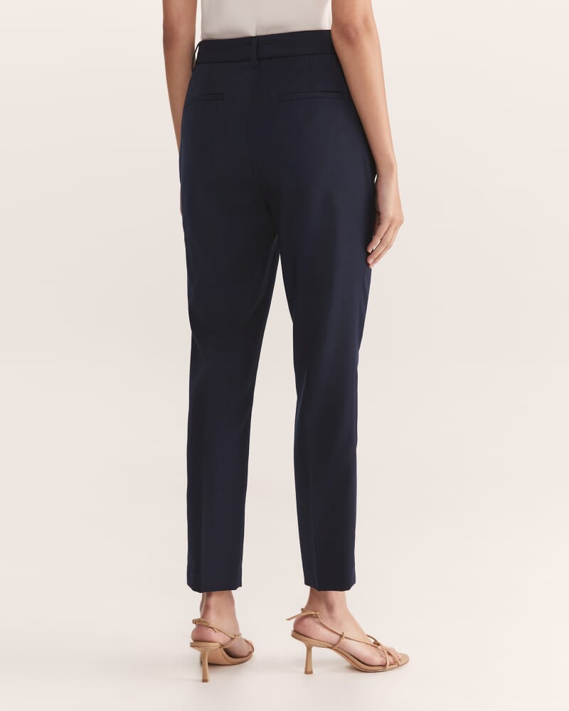 Celeste Wool Tapered Suit Pant in FRENCH NAVY