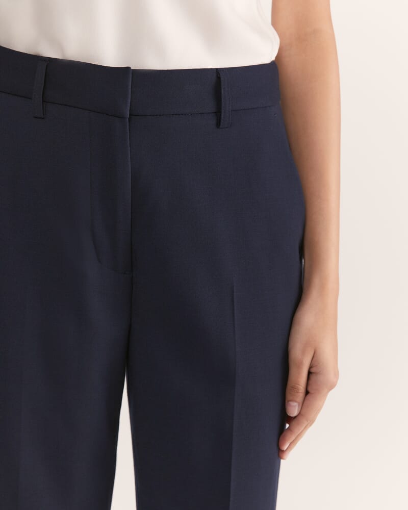 Celeste Wool Tapered Suit Pant in FRENCH NAVY