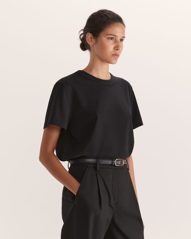 Blair Short Sleeve Tee in BLACK