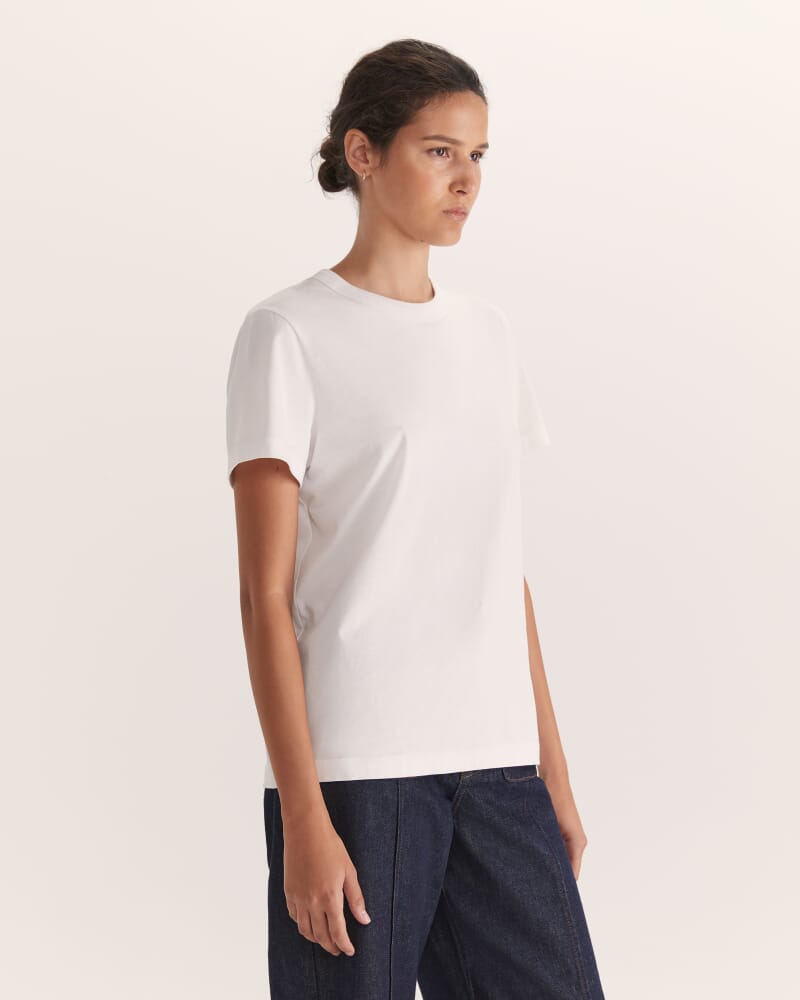 Blair Short Sleeve Tee in WHITE