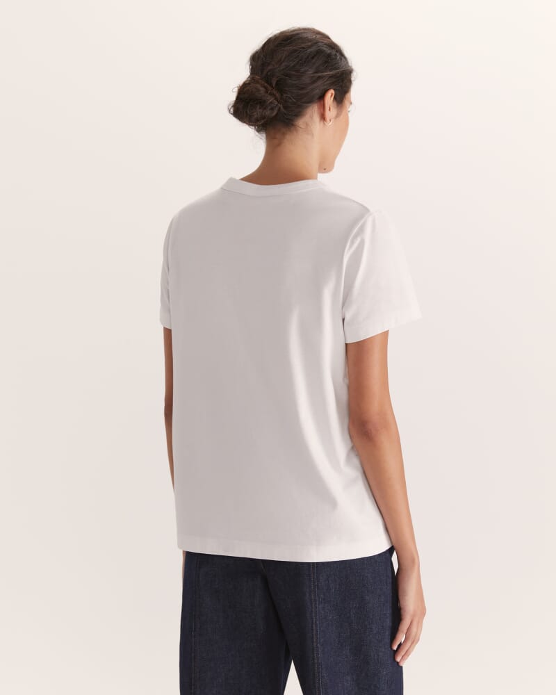 Blair Short Sleeve Tee in WHITE