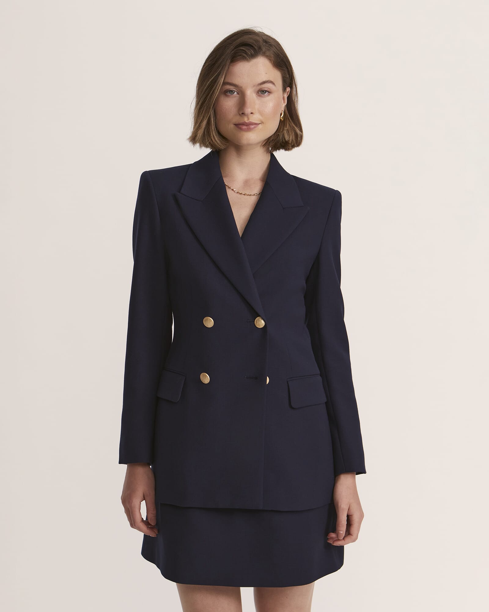 Celeste Wool Double Breasted Blazer
