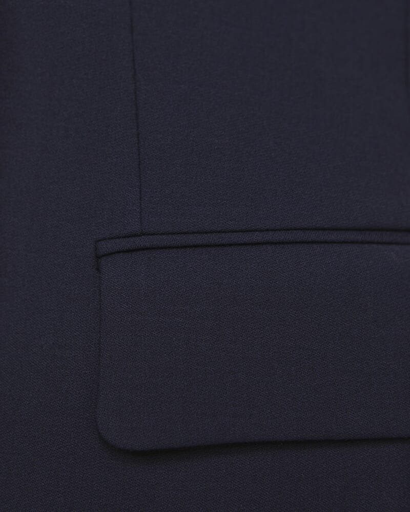 Celeste Wool Double Breasted Blazer in FRENCH NAVY