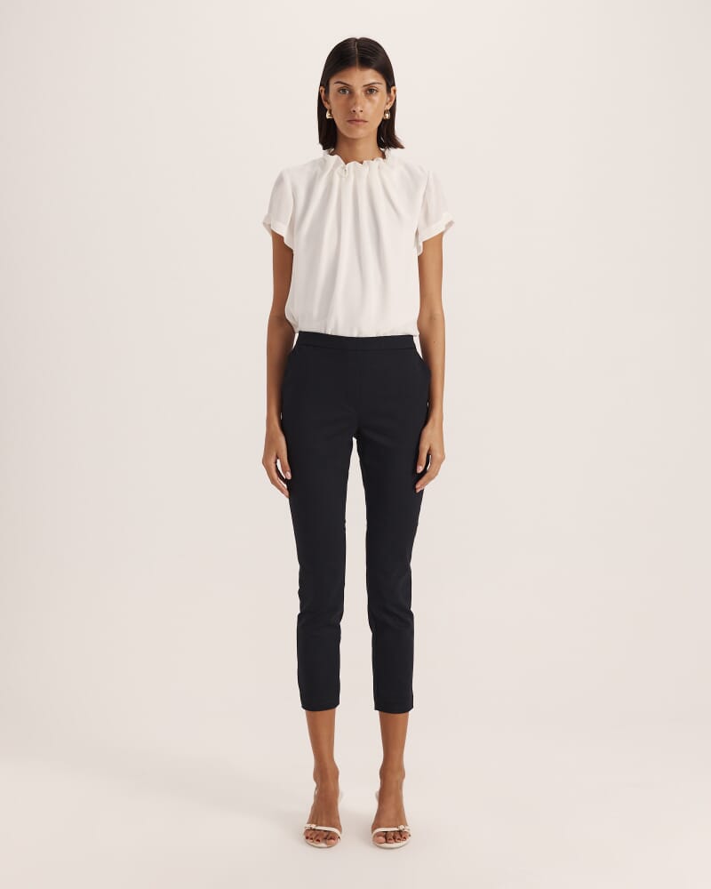 Tia Pull On Pant in BLACK