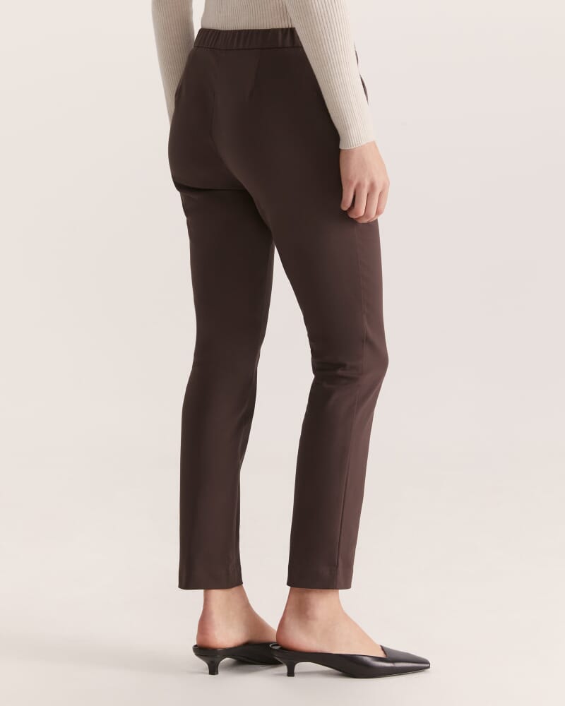Tia Pull On Pant in CHOCOLATE