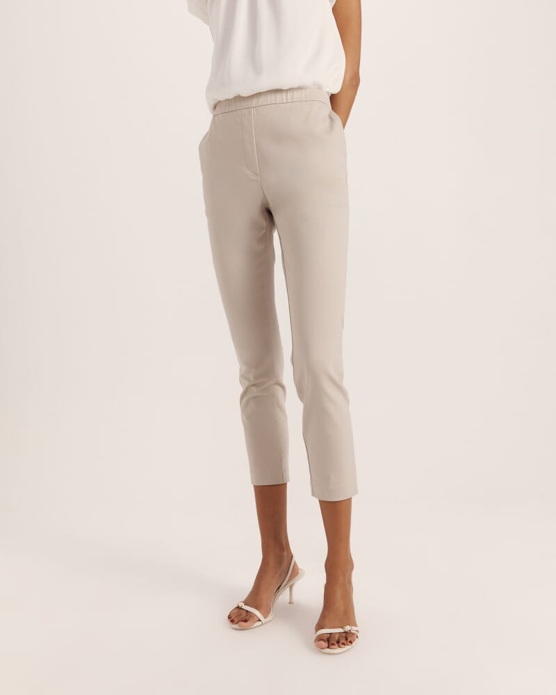 Tia Pull On Pant in STONE